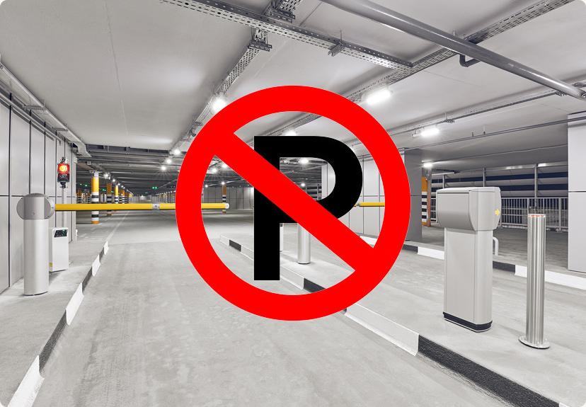 Fermeture des parkings