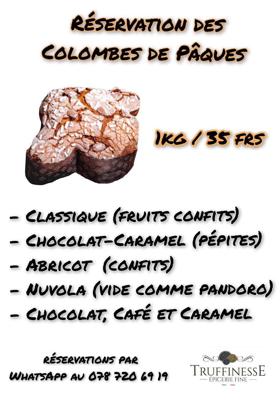 RÉSERVEZ VOS COLOMBES DE PÂQUES CHEZ TRUFFINESSE