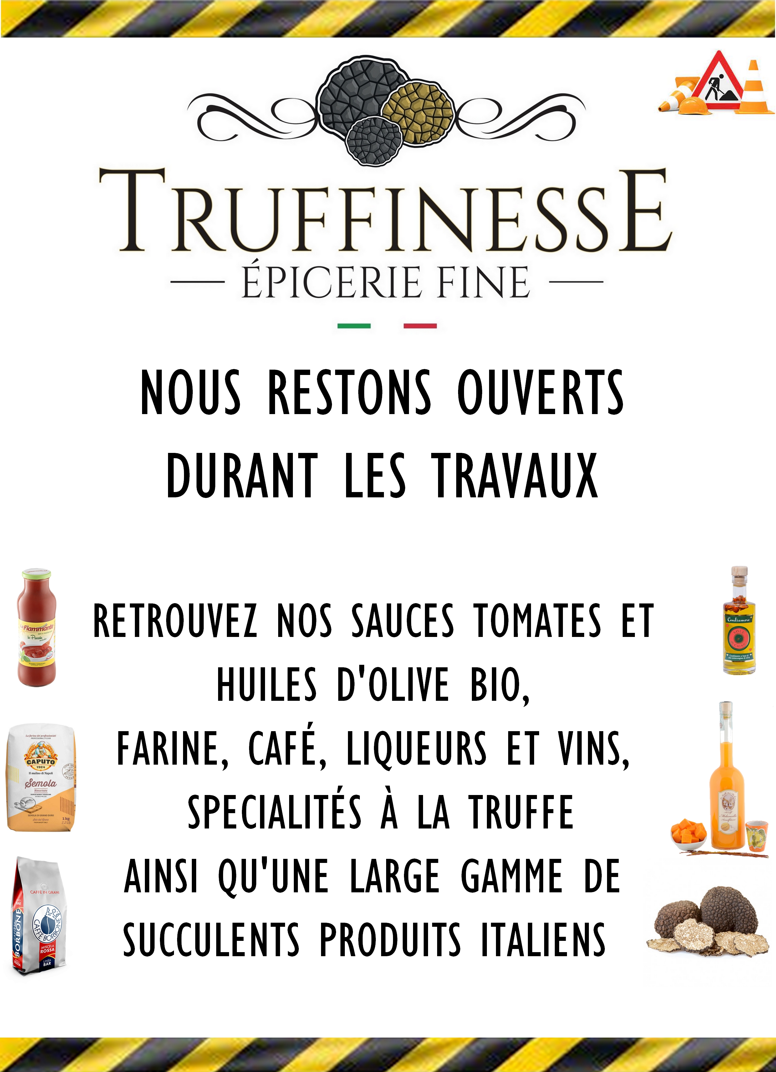 NOUS RESTONS OUVERTS
