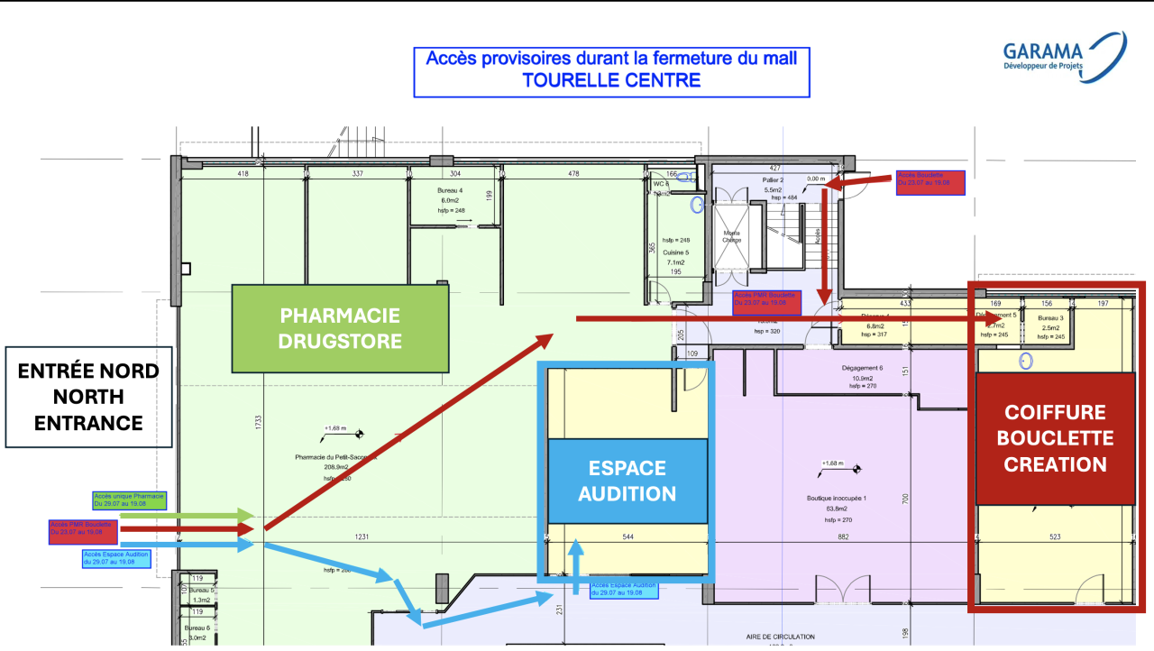 INFORMATION CHANTIER : ACCÈS CENTRE VIA PHARMACIE 